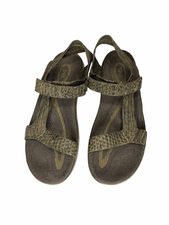 Teva Terra Sandals Float Mens 12 Knit Green Black Flats Slip On Hiking Shoes Act main image 4